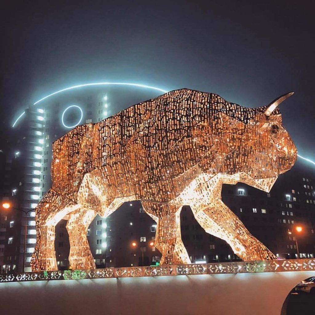  Минск зимой. Проспект Дзержинского. Minsk